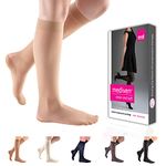 mediven for Sheer & Soft 8-15 mmHg Calf High Compression Stockings Closed Toe