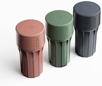 Staze Preserve Vacuum Sealed Storage Jars (148ml) | Herb Storage & Food Storage Container with Protection - (AUTUMN TRIO)