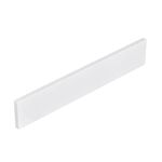 EQLOO 21 Inch Solid White Sidesplash, 1-Piece Bathroom Vanity Sidesplash, Engineered Stone Vanity Sink Countertop Sidesplash