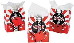 Ninja Warrior Small Gift Bags - 12 