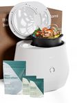 Lomi 1 | World's First Smart Waste™ Electric Kitchen Composter | Turn Waste into Natural Fertilizer with a Single Button | Odor Free | 3L Bucket (Bundle)