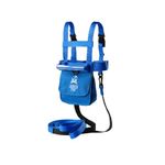 Launch Pad Ski and Snowboard Training Harness - Learn to Ski - Teaches Speed Control - Shock Absorbing Leashes - Perfect for Beginners (Blue)