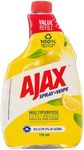 Ajax Spray n' Wipe Multi-Purpose Cleaner Refill, Value Pack 750mL, Lemon Citrus, Antibacterial Disinfectant, Household Grade