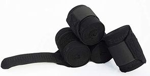 Rhinegold Elasticated Training Bandages-Black