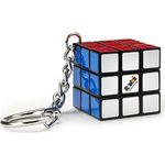 Rubik’s Cube Keyring Edition. Classic 3x3 Mini Cube Keyring Accessory, Travel Puzzle Toy