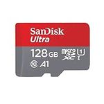 SanDisk Ultra 128 GB microSDXC Memory Card + SD Adapter with A1 App Performance Up to 100 MB/s, Class 10, U1