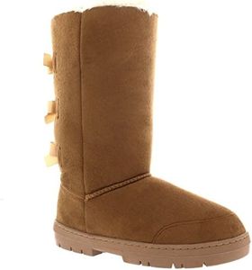 Holly womens Snow Boots Beige Size: 8 US