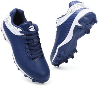 BKWHDAY Softball Cleats for Women Baseball Shoes Molded Rubber Spikes Turf Dirt Fields