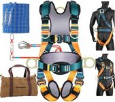 Golmudsafe Safety Harness Fall Protection,roof harness safety,climbing harness，safety harness for construction,upgraded removable cushion bag and rope