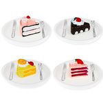 Cobee Dollhouse Miniature Cake Models, 16 Pieces Mini Doll House Kitchen Accessories 1:12 Miniature Food Model Micro Landscape Set for Dollhouse Decoration Pretend Play