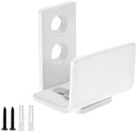 BokWin White Barn Door Floor Guide - Adjustable Wall Mounted Barn Door Bottom Guide for Sliding Doors - Barn Door Lower Guide Works on Both Grooved and Non-Grooved Doors - Easy to Install