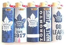 Bic NHL Toronto Maple Leafs Full Size Lighters Rare Collectable Lot of 5