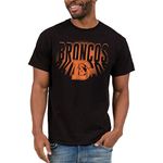 Junk Food Clothing x NFL - Team Spotlight - Short Sleeve Fan Shirt for Men and Women - Black T-Shirt with Mascot Design