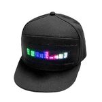 DEWIN LED Hats,Programmable Bluetooth APP Control Editable Colorful LED Hat for Outdoor,Concert, Carnival, Christmas, Bars, Clubs(BLACK)