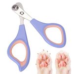 KALIONE Cat Nail Clipper and Trimmers, Professional Circular Cut Hole Cat Claw Clippers Cat Nail Trimmers Avoid Over Cutting Pet Nail Clippers Grooming Tool for Cat(Blue)