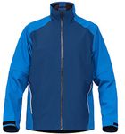 fit space Waterproof Golf Rain Jacket for Men 20K Performance Lightweight Rain Jackets for All Sports, Blue-full-zip, XX-Large