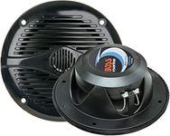 BOSS Audio Systems MR50B 5.25 inch Marine Stereo Boat Speakers - 150 Watts (pair), 2 Way, Full Range, Tweeters, Coaxial, Weatherproof, Sold in Pairs