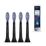 Philips Genuine Sonicare Premium Gum Care Replacement Brush Heads, 4 Pack, Black - HX9054/33
