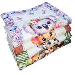 FRIDO New Born Baby Godadi Pack of 4 Combo Set Soft Cotton Baby godi| Godari | Baby Bed | Crib Sheet | Cartoon Mat Godadi | Bedding Set | Multicolor(Set of 4) (Purple)