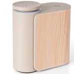 ZMARKRAFT® Waterless Essential Oil Diffuser w Solid Wood Cover 2 Timers 3 Mist Modes, Auto-Off Quiet Dual Fluid Aroma Diffuser, Portable Waterless Scent Diffuser w Lights, Room Decor Aromatherapy Gift