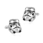 Romc Locu Classic Movie Design Cufflinks Vintage Jewelry Galactic Empire Storm Trooper Spaceship Cuff Button