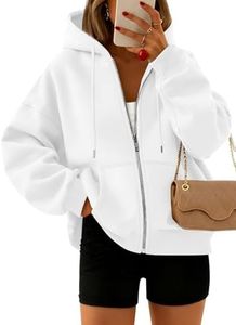 Trendy Queen Zip Up Hoodies For Women Cropped Sweatshirts 2026 Fall Outfits