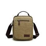 Sechunk Small Canvas Messenger Bag For Men Women Ipad Outdoor Leisure Size: One Size