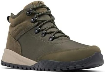 Columbia Men's Fairbanks Mid Rise Winter Sneakers, Deep Olive Desert Sun, 9 US