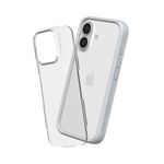 RHINOSHIELD Modular Case Compatible with [iPhone 16 Plus] | Mod NX - Customizable Shock Absorbent Heavy Duty Protective Cover 3.5M / 11ft Drop Protection - Platinum Gray