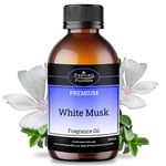 White Musk Fragrance Oil - White Musk Oil for Aromatherapy & Bath White Musk Perfume Oil & Essential Blend, Scent for Slime, Candle Oil, White Musk Diffuser Oil - White Musk Candle Scented Oil 200ml