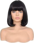 morvally Short Straight Bob Wig Hea