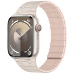 Amizee Magnetic Straps Compatible with Apple Watch Straps 49mm 46mm 45mm 44mm 42mm 41mm 40mm 38mm Women Men, Silicone Strap for iWatch Ultra 2 Series 10 9 8 7 6 SE 5 4 (42/41/40/38, Star Pink)