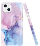 luolnh Gold Glitter Sparkle Case Compatible with iPhone 13 Case Marble Design Shockproof Slim Soft Silicone TPU Bumper Cover Phone Case for iPhone 13 6.1 Inch 2021(Dream Purple)