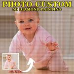 Custom Diamond Painting Kits for Adults 5D DIY ，Customized Diamond Dotz Kits，Personalized Your Own Picture for Home Wall Decor (Square Drill, 13.7×13.7inch/35×35cm)