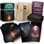 Earth Moon Magick The Tarot of Sacred Kingdoms Tarot Cards – 78-Cards Tarot Deck with Guidebook – Oracle Cards for Spiritual and Shadow Work, Perfect for Beginner – Recycled and Premium Material