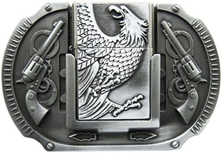 JEAN'S FRIEND New Vintage Eagle Guns Lighter Belt Buckle Boucle de ceinture