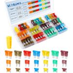 182PCS Car Fuses Assortment Kit, Professional Blade Fuses Automotive - Standard & Mini & Low Profile Mini Fuse (5A/7.5A/10A/15A/20A/30A/40A), cooclensportey Mixed Auto Fuses for Boat, Auto, RV, Truck