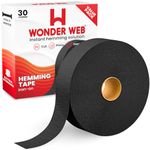 WONDER WEB Black Hemming Tape 30 Meter – Premium Iron On Hemming Tape for Trousers, Sewing & Fabric – Extra Strong Wonderweb Hem Adhesive Tape for Quick, No-Sew Fixes – Instant Hemming Solution