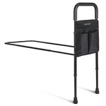 GreenChief Bed Assist Rail for Elderly Seniors, Medical Adjustable Bed Assist Bar Fall Prevention Safety Hand Guard Grab Bar with Storage Pocket Adult Bed Rail Cane Fits King, Queen, Full, Twin, Black