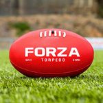 FORZA Pump That Ball™ - Dual Action Ball Pump & Sports Ball Inc. Football, Rugby Ball, Netball, Basketball & Volleyball (Pump That Ball™ + Torpedo Training AFL Ball)