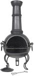 MURCIA LARGE STEEL CHIMENEA WITH GR