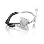 MDF ProCardial Cardiology Stethoscope, Adult, Dual Head, Free-Parts-for-Life, MDF797 (Black (NoirNoir), Titanium)