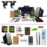 Demon Podium Ski Snowboard Tune Kit w/Iron, Premium Universal Wax Kit 399 Grams, Vise, Waxing Apron & Base Cleaner