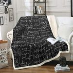 Math Theme Fleece Blanket Mathemati