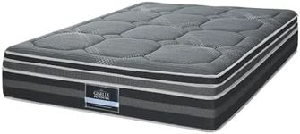 Giselle Bedding Queen Mattress Bed Foam Mattresses 35cm Thickness, with 7-Zone Pocket Spring System and Breathable Dual Euro Top, 5Yrs Warranty, Medium Firm, Grey with Vacuum Packed