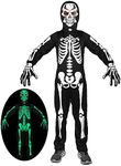 SKCAIHT Skeleton Costume Kids Glow 