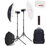 GODOX AD300Pro AD300 PRO Dual Flashes Backpack Kit,300W 2.4G TTL 1/8000 HSS, 0.01-1.5S Recycle Time, 320 Full Power with 2600mAh Lithium Battery for Nikon, Canon, Sony, Fuji, Pentax and Olympus