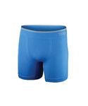 TEGO Men's Polyamide & Elastane Performance Boxer Underwear-Running, Exercise, Workout (XXL, Blue Gry)