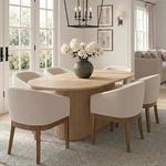 HNY Barrel Dining Chairs Set of 6,
