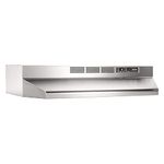 Broan-NuTone BUEZ130SS Non-Ducted Ductless Range Hood with Lights Exhaust Fan for Under Cabinet, 30-Inch, Stainless Steel